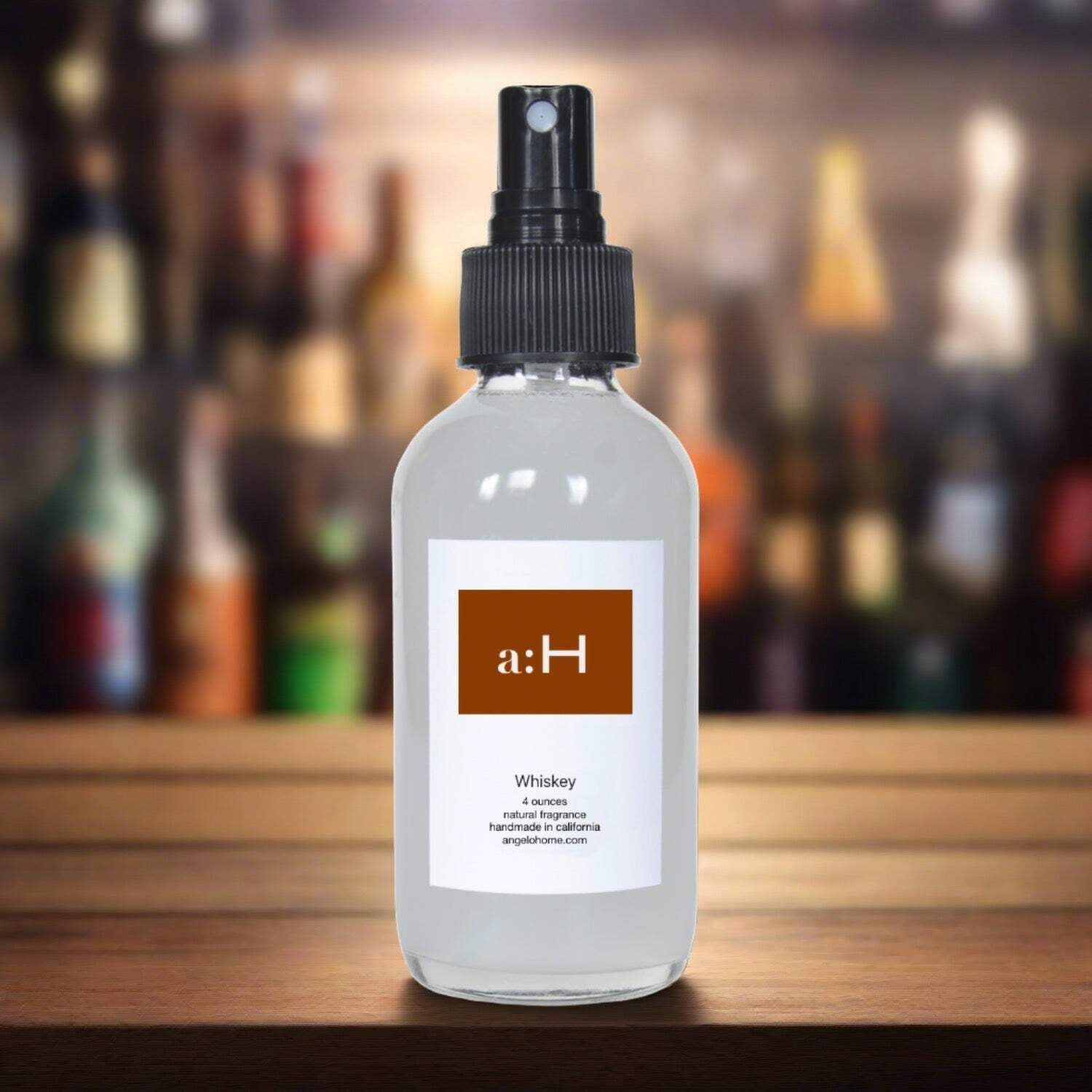 Handcrafted Whiskey Scented Room Spray with Natural Fragrance