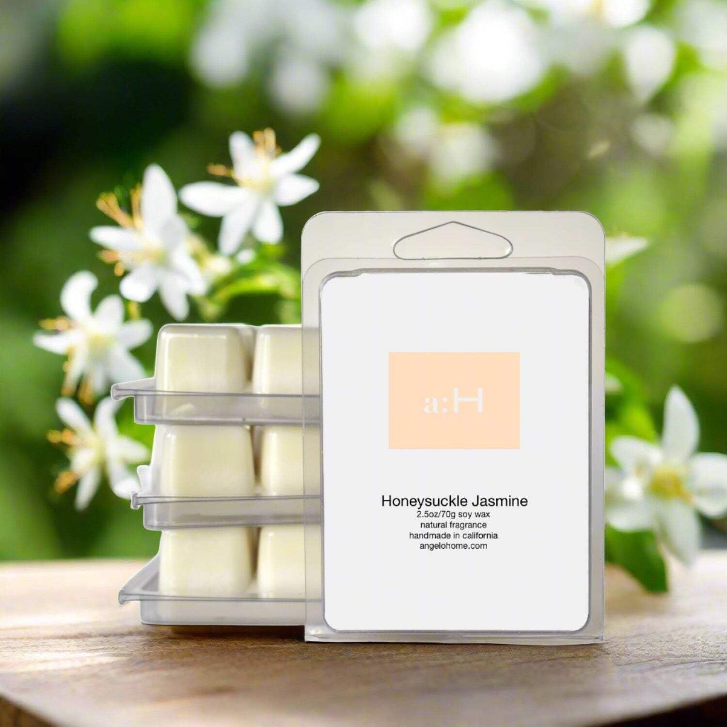 Handcrafted Honeysuckle Jasmine Scented Wax Melts 4-Pack