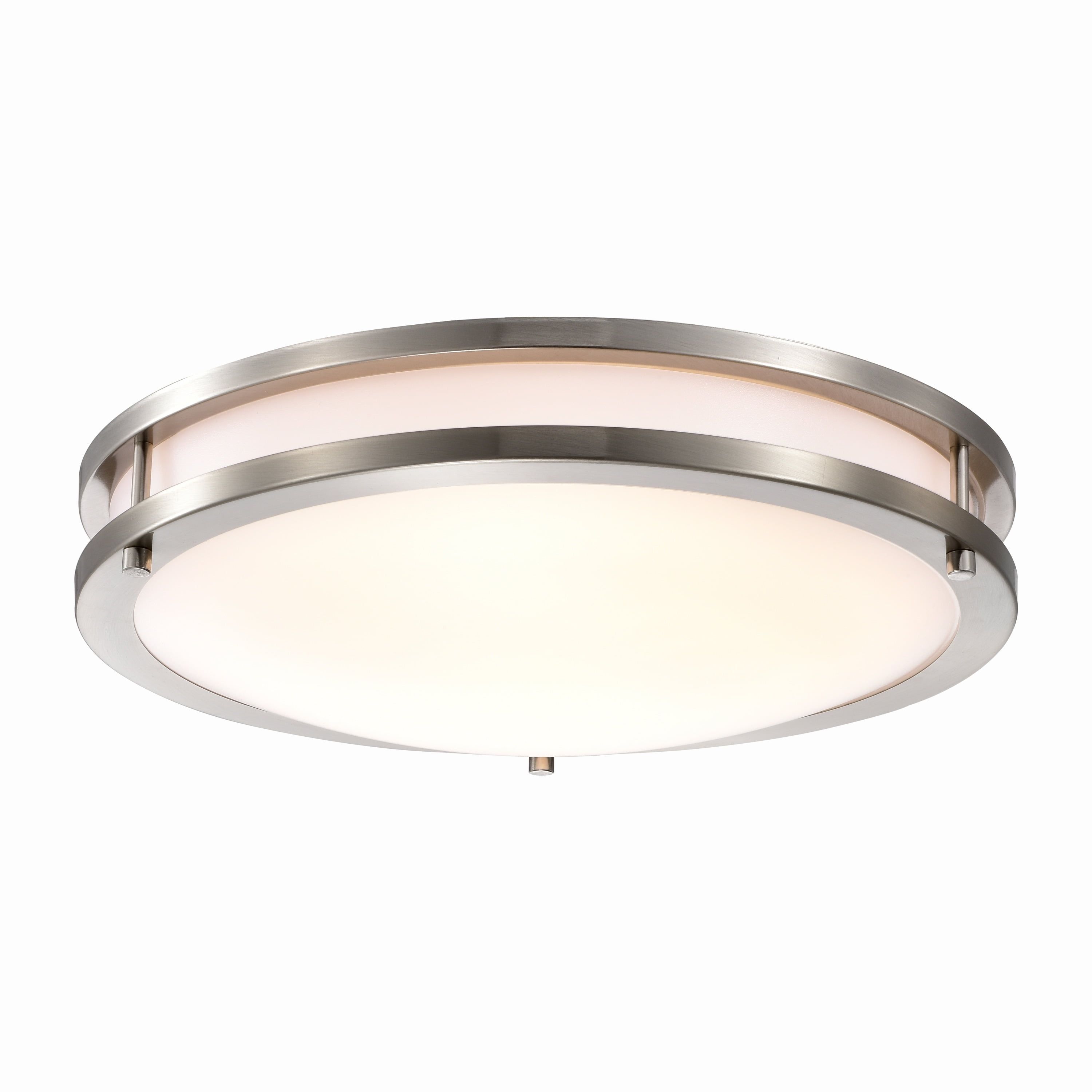 Brushed Nickel 13.75" LED Flush Mount Ceiling Light