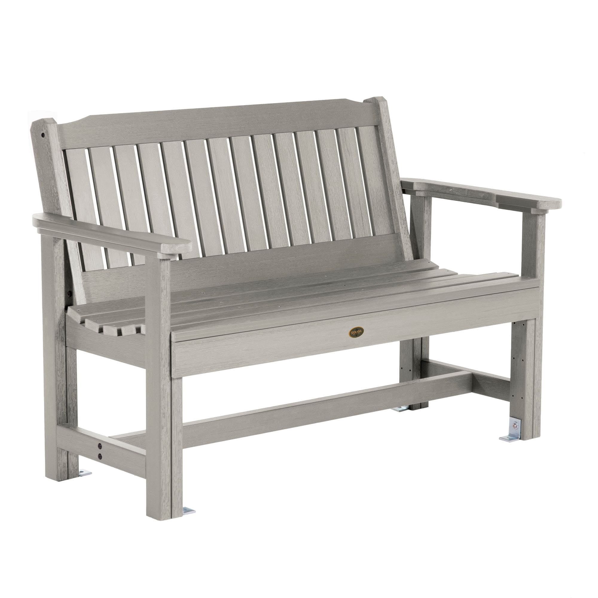 Harbor Gray 4-Foot Recycled Plastic Outdoor Garden Bench