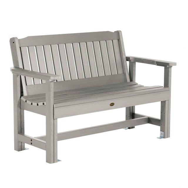 Harbor Gray 4-Foot Recycled Plastic Outdoor Garden Bench
