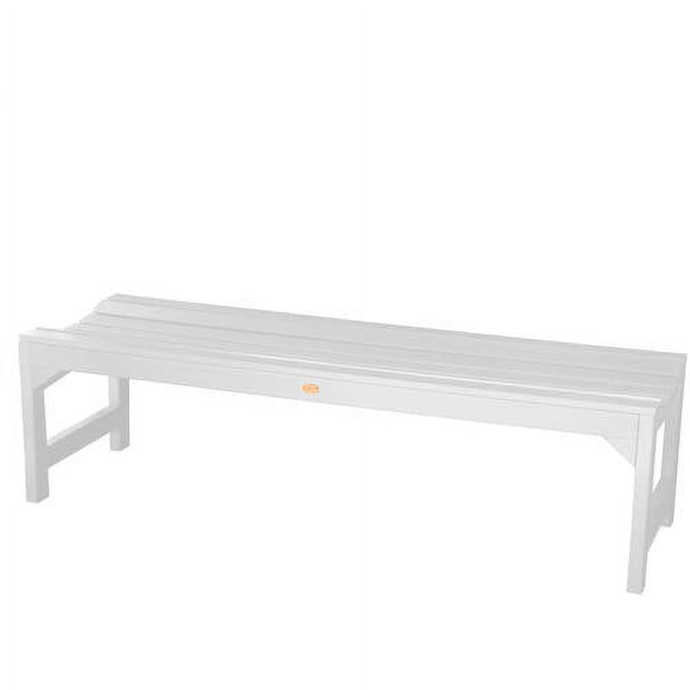 Lehigh Eco-Friendly 5ft White Backless Picnic Bench