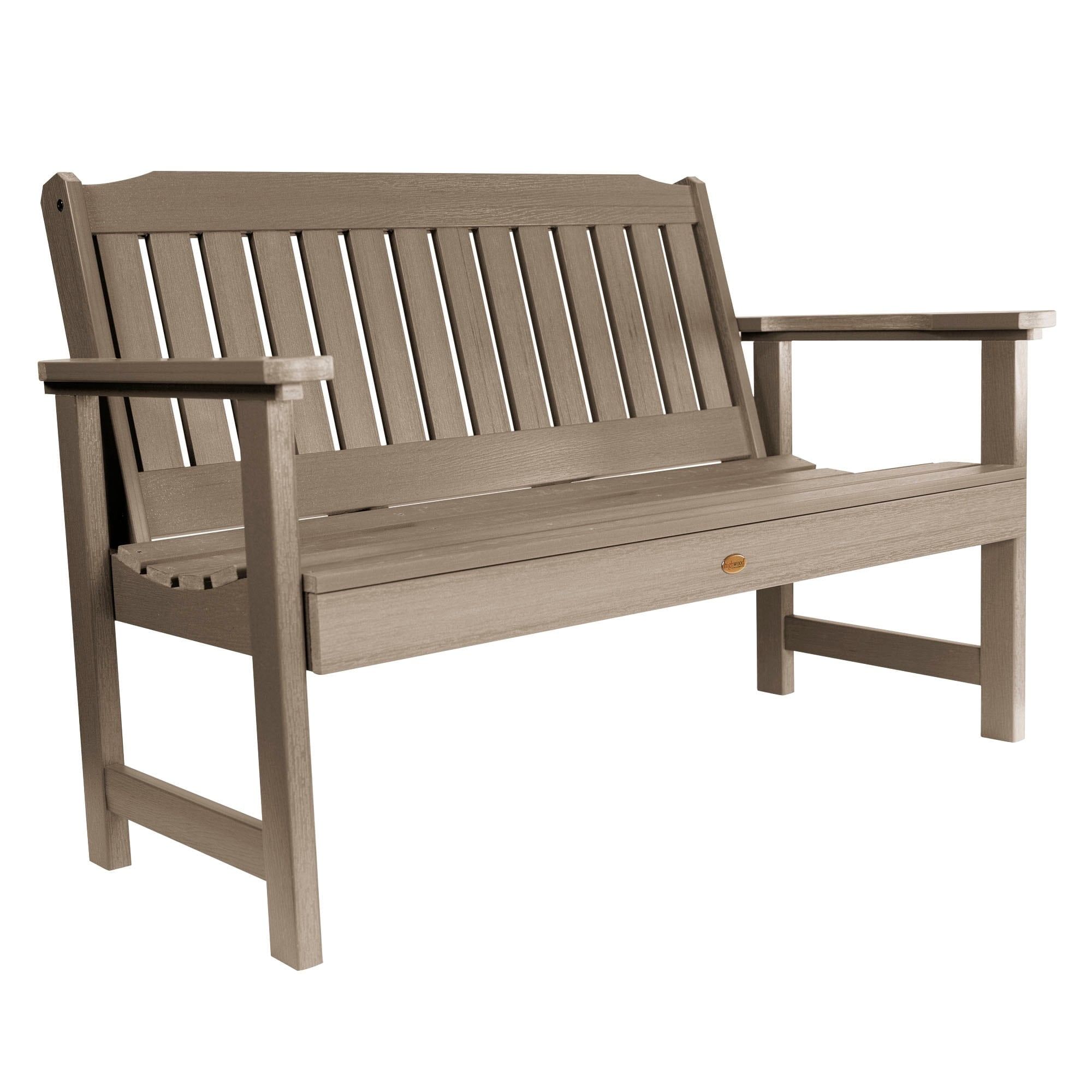 Woodland Brown 4-Foot Recycled Plastic Garden Bench