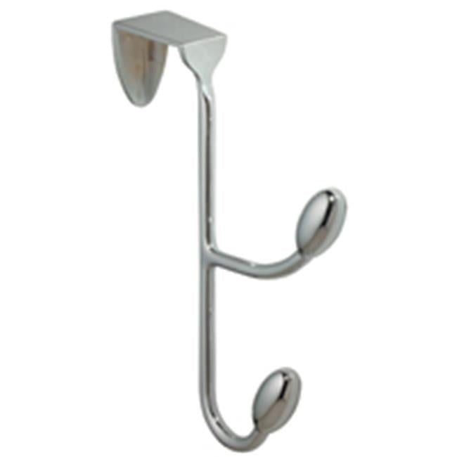 Medium Silver Metal Over the Door Double Hook