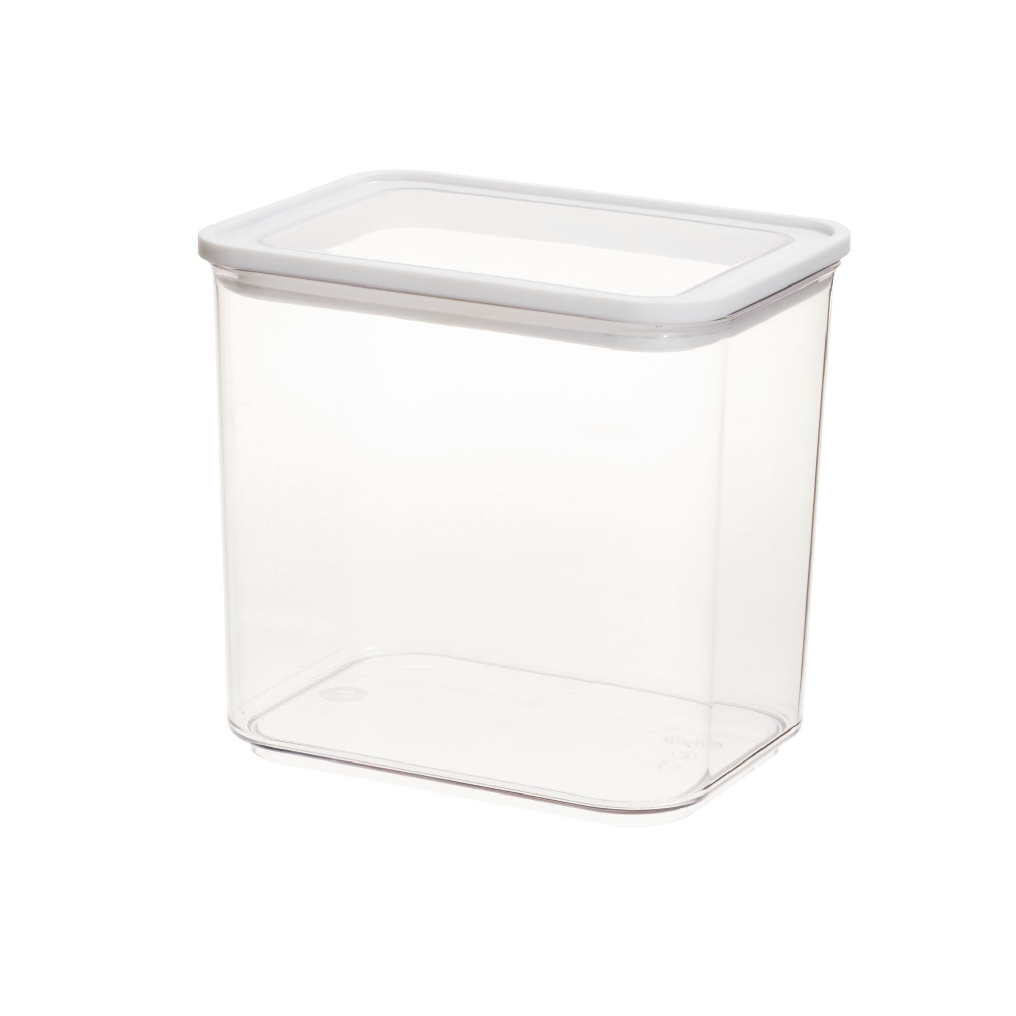 Clear Plastic 8.4-Cup Kitchen Storage Canister