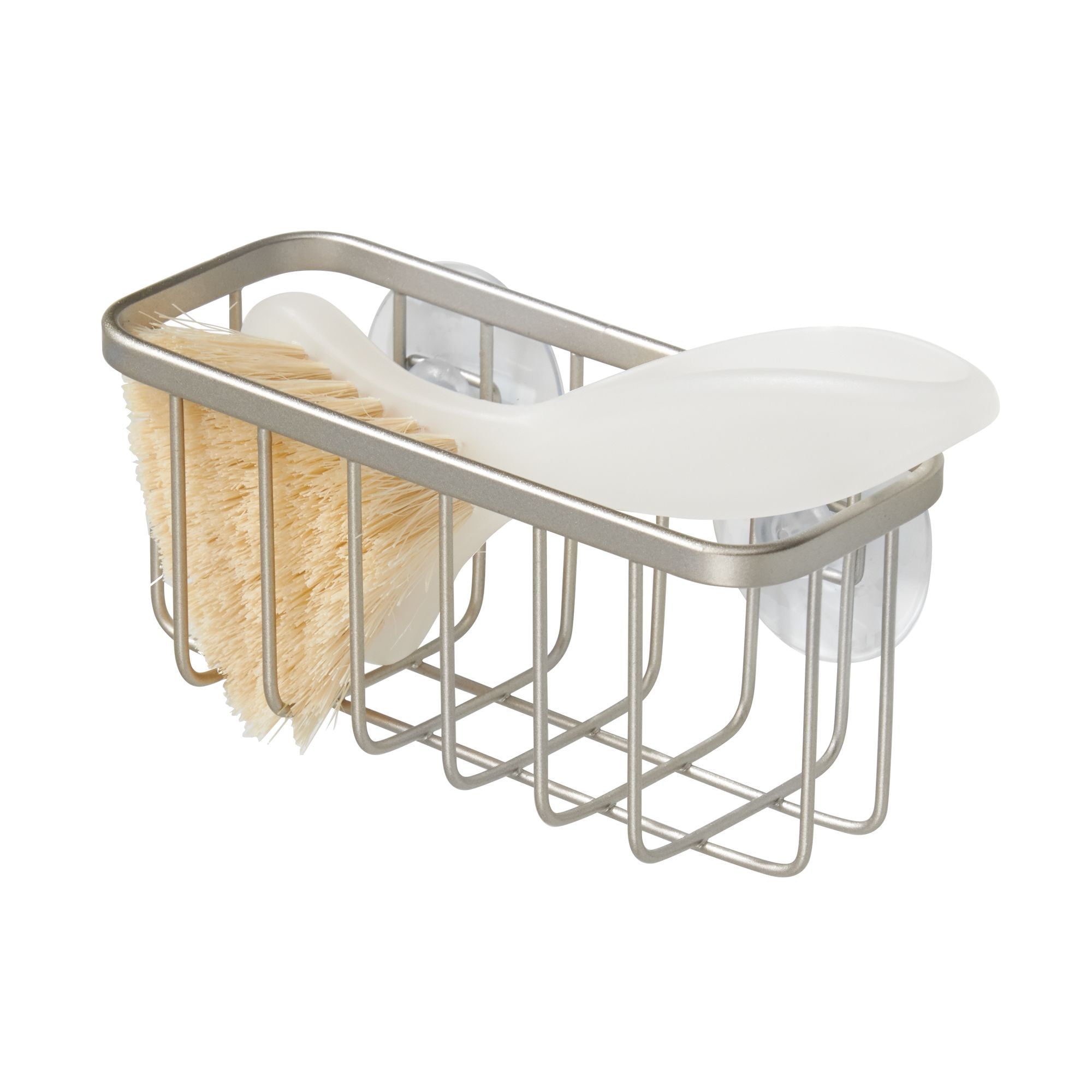 Satin Stainless Steel Suction Kitchen Sink Caddy