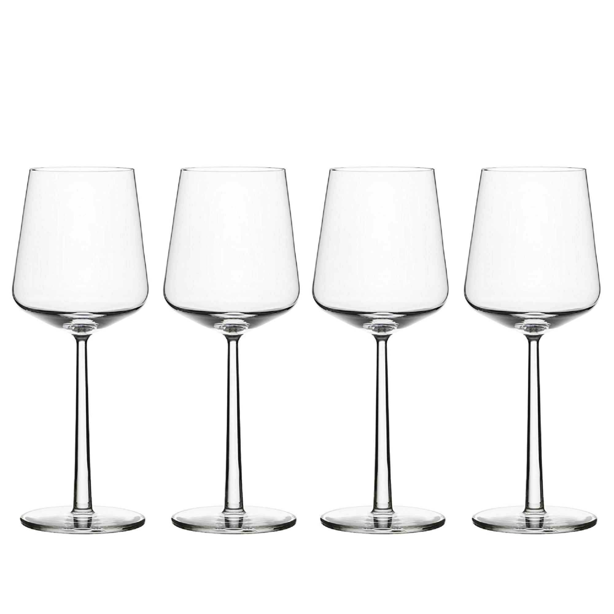 Essence Clear Lead-Free Glass Red Wine Glasses - Set of 4