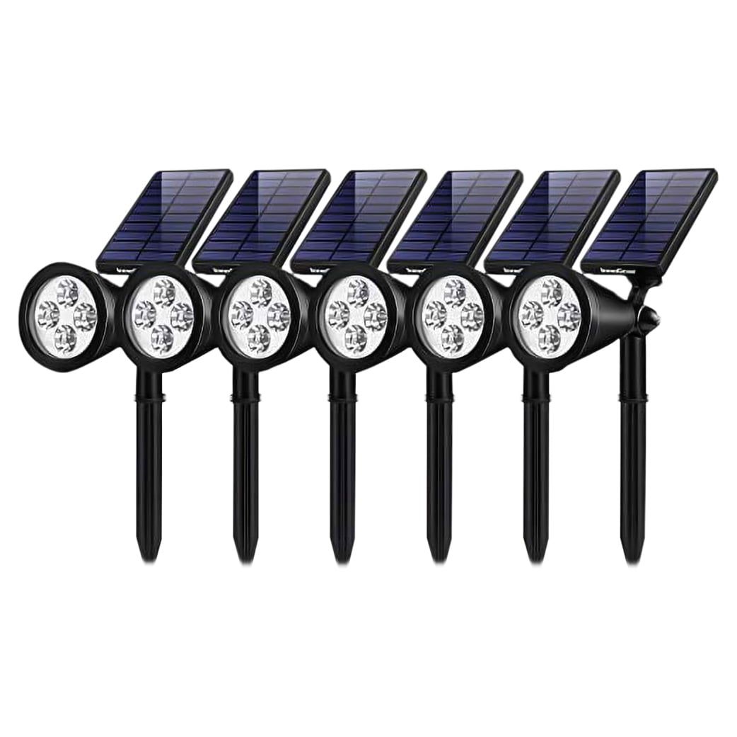 InnoGear Black Solar Powered LED Landscape Spotlights, Pack of 6