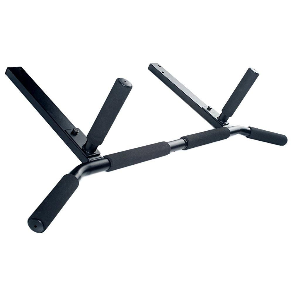 Black Steel Joist Mount Pull Up Bar with Multiple Grip Positions