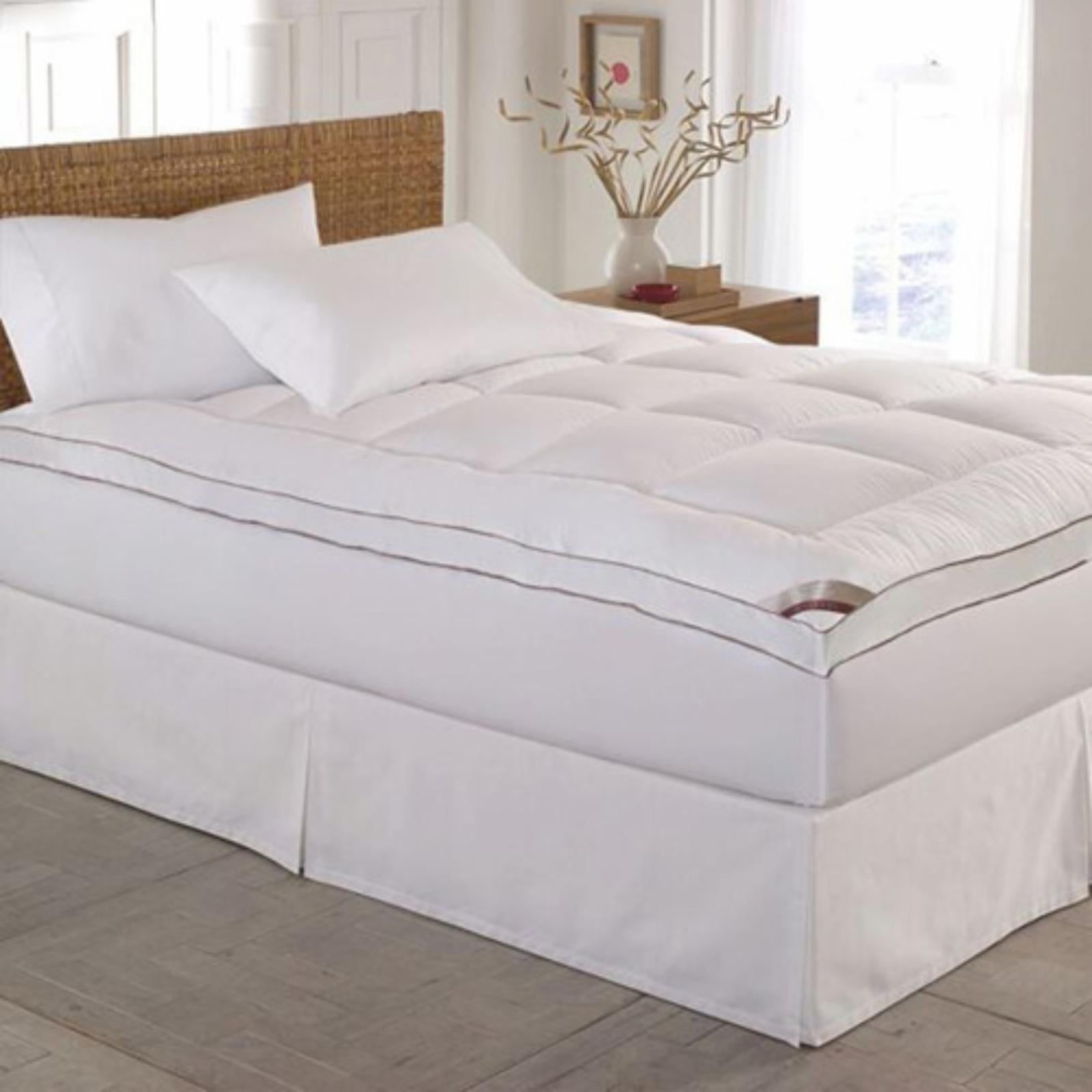 Twin White Down Alternative Featherbed Mattress Topper