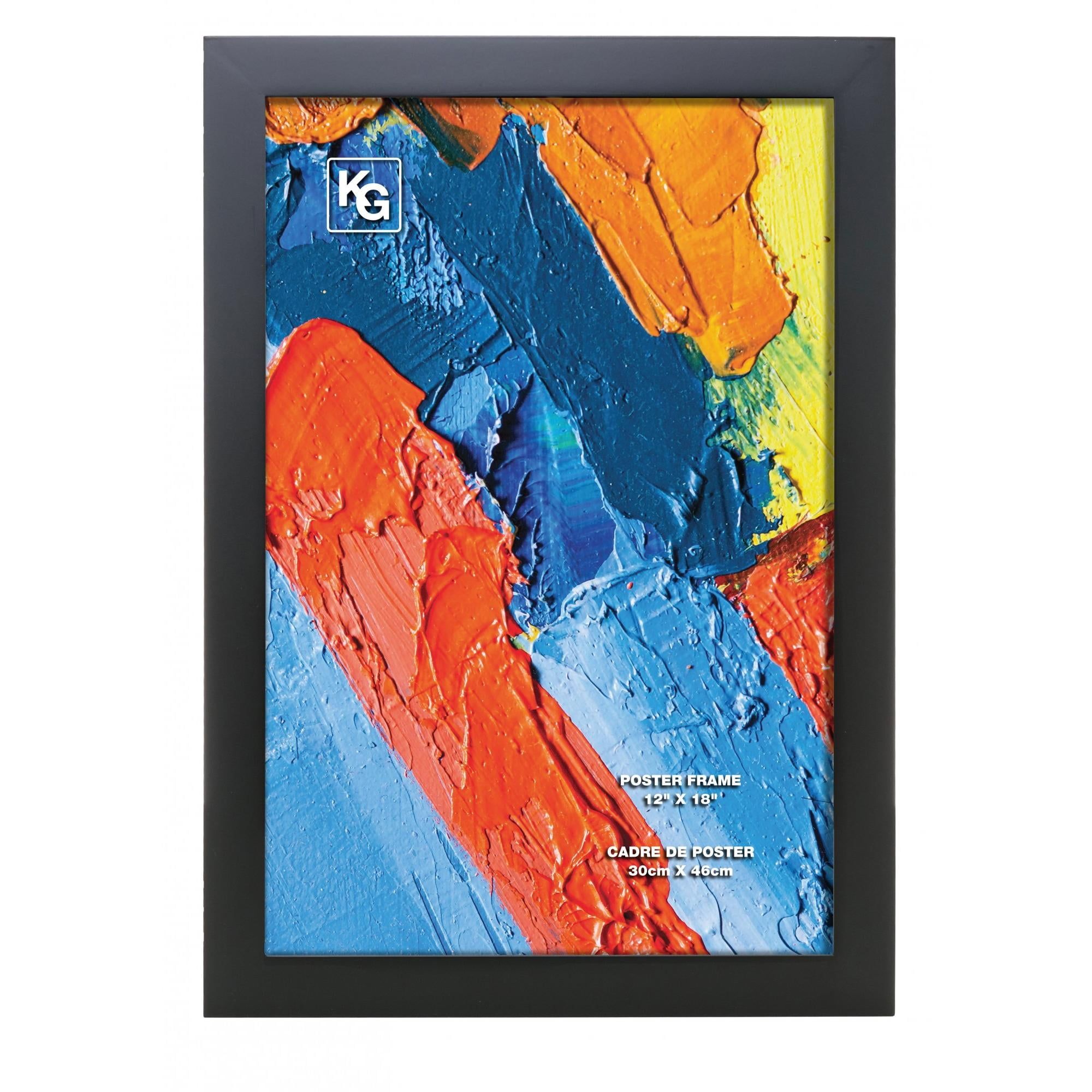 Langford Black MDF 12" x 18" Poster Frame