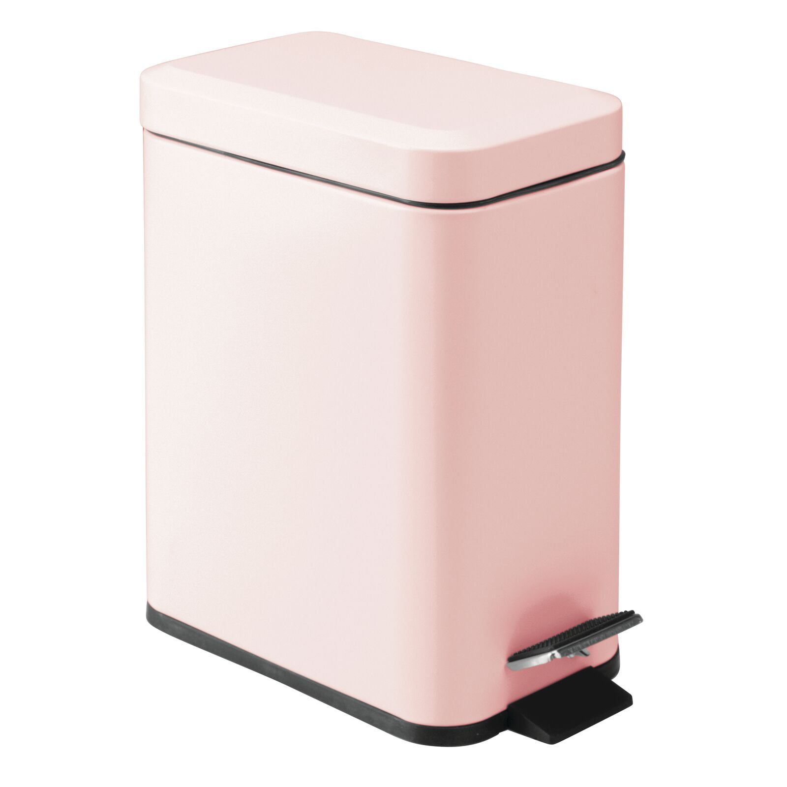 Light Pink Stainless Steel Pedal Kitchen Trash Can