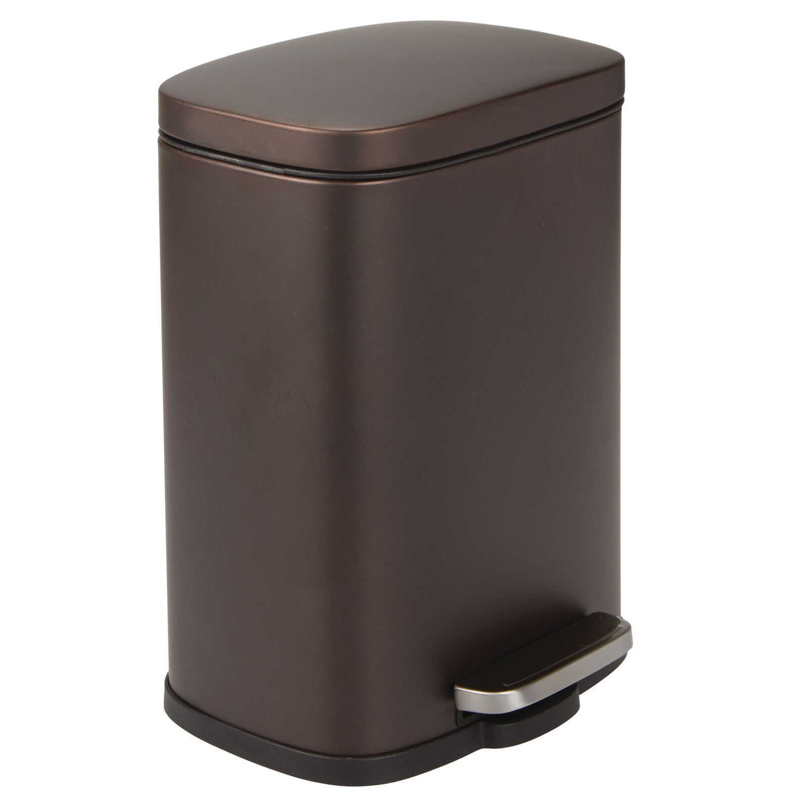 Bronze Stainless Steel Rectangular Pedal Trash Can for Kitchen