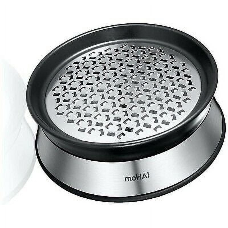 Compact Stainless Steel Ginger Grater with Bottom Lid