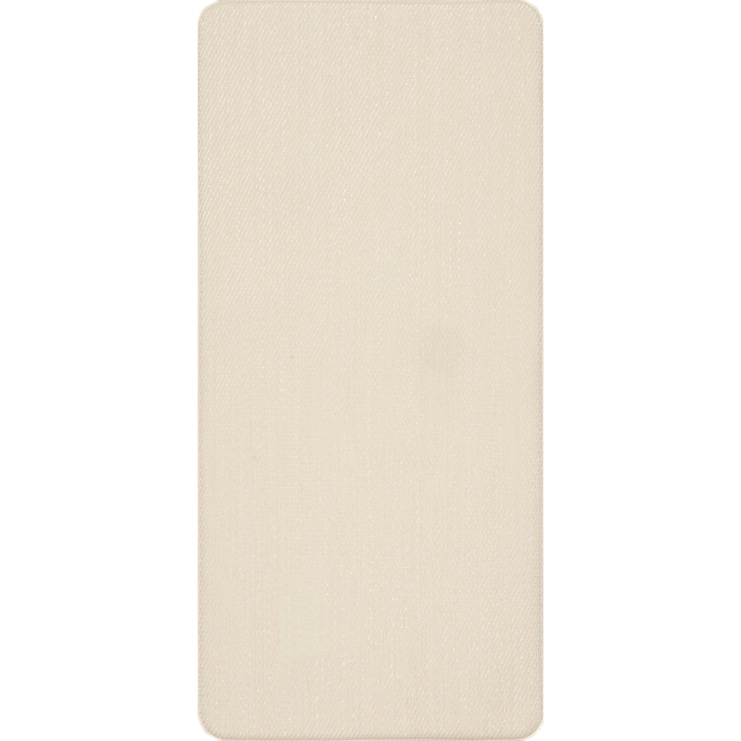 Ivory Braided Non-Slip Synthetic Comfort Mat, 31x19