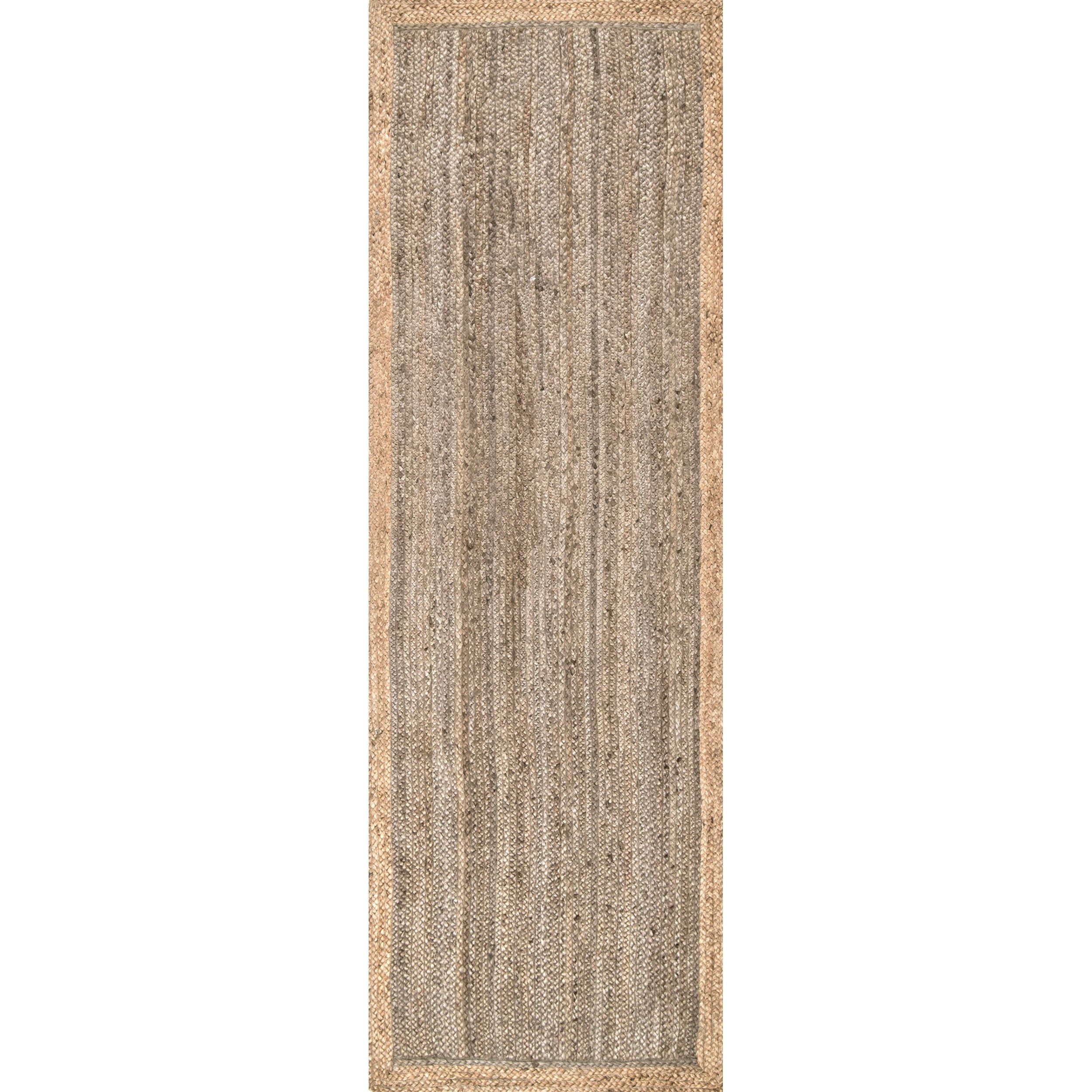 Eleonora Gray Hand Woven Jute Runner Rug