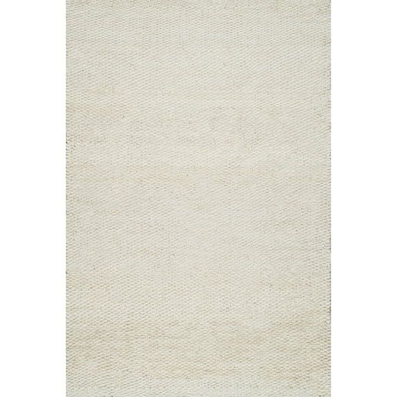 Natura Coastal-Cool Off White Handmade Jute 3' x 5' Rug