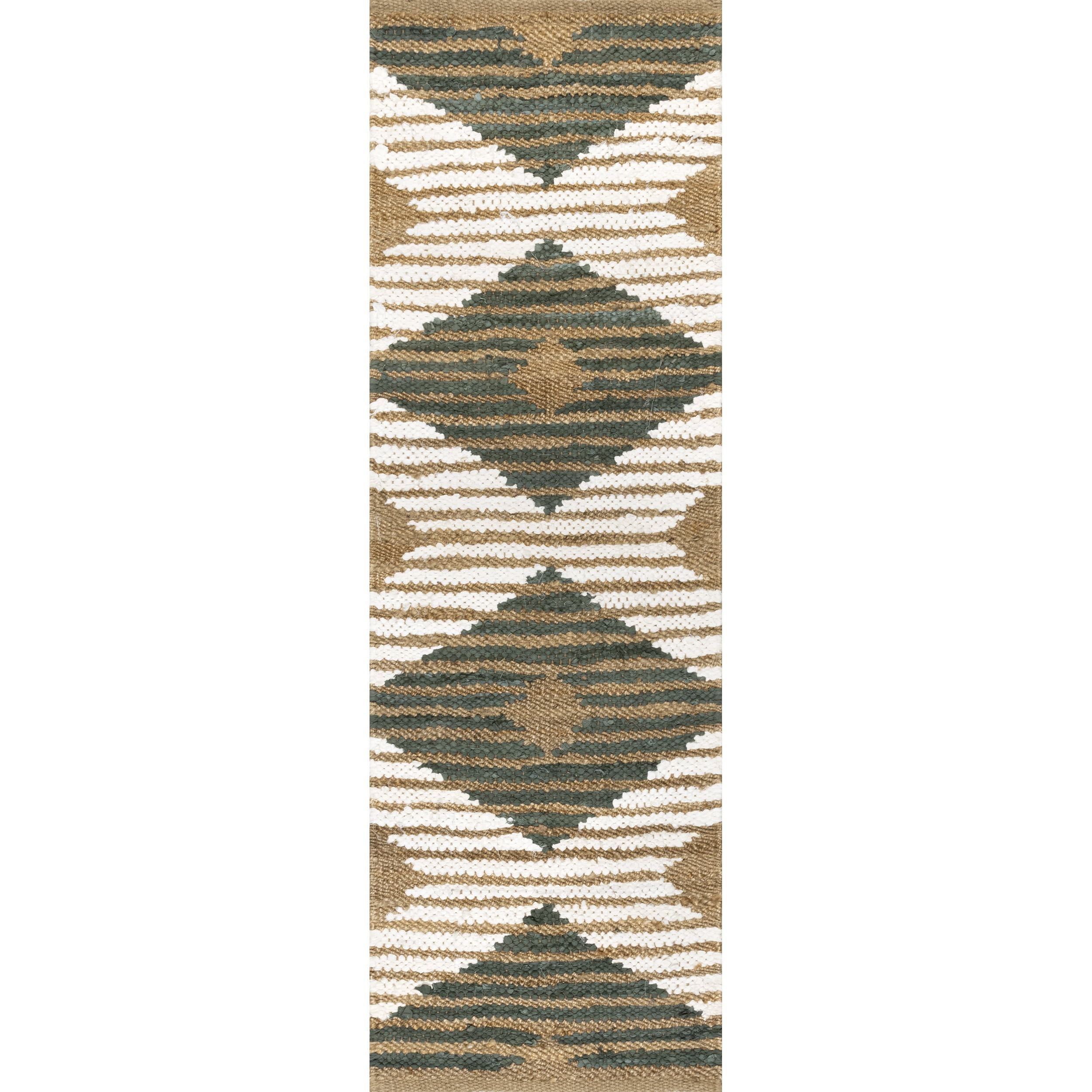Braided Olive Cotton 25" Easy Care Decorative Pillow