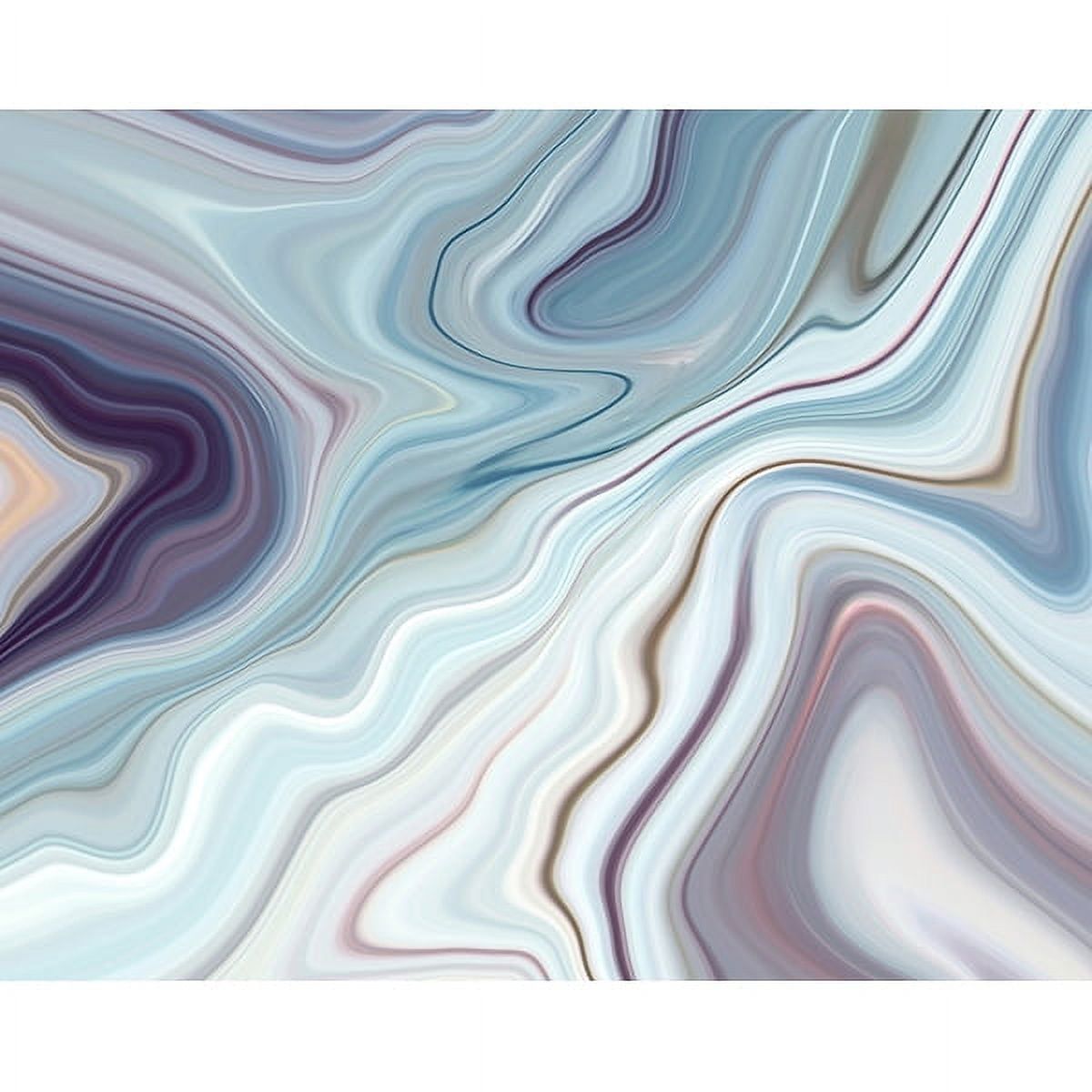 Blue and Purple Marbled Non-Woven Wall Mural