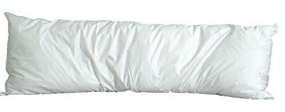 White Down Alternative Rectangular Bed Pillow, 20" x 60"