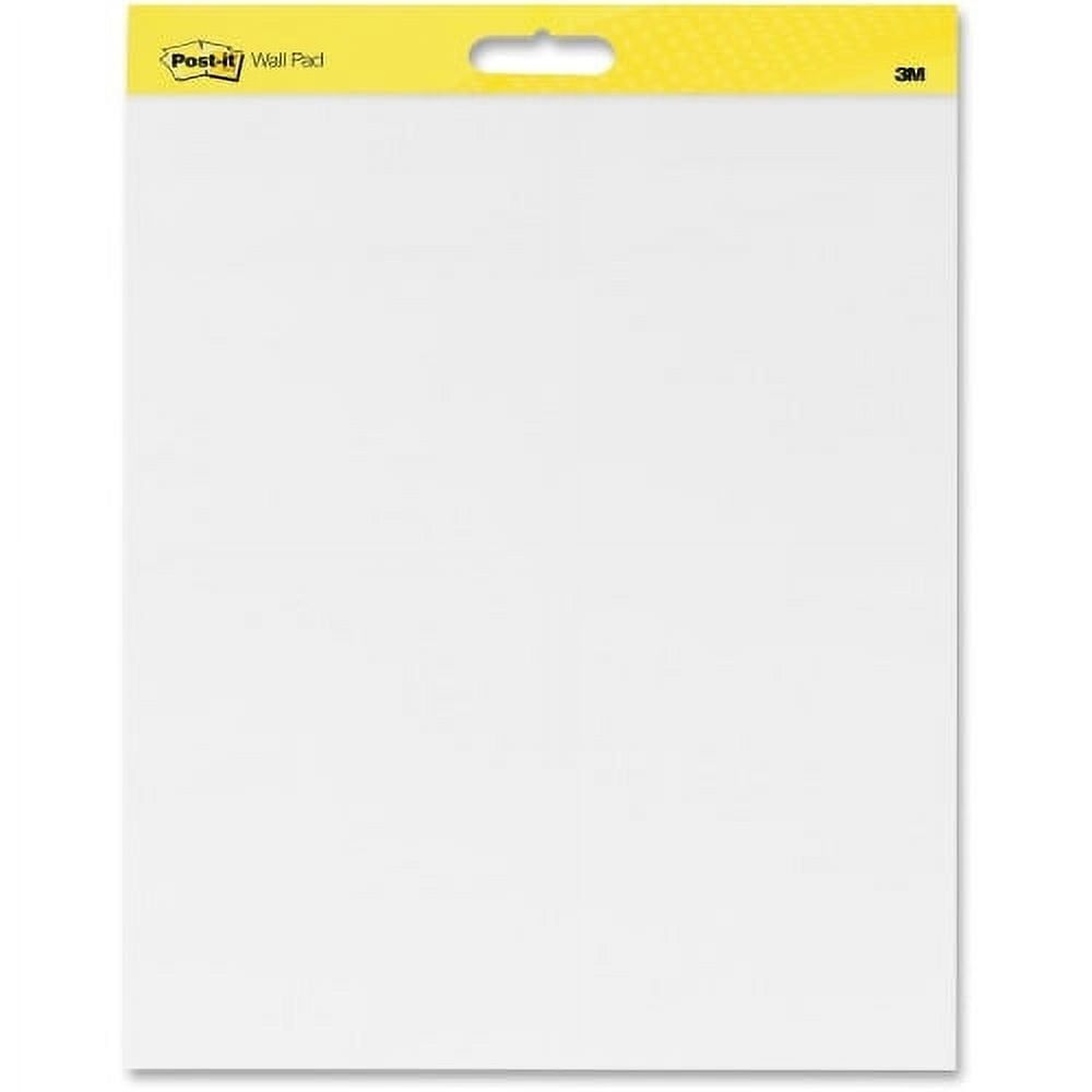 White Self-Stick Wall Easel Pad with Command Strips