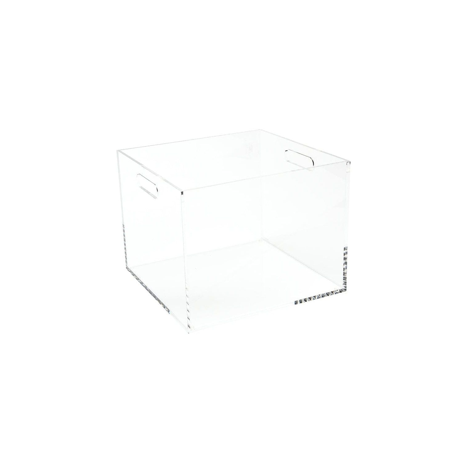 Clear Acrylic Letter Size File Box with Gold-Tone Hardware