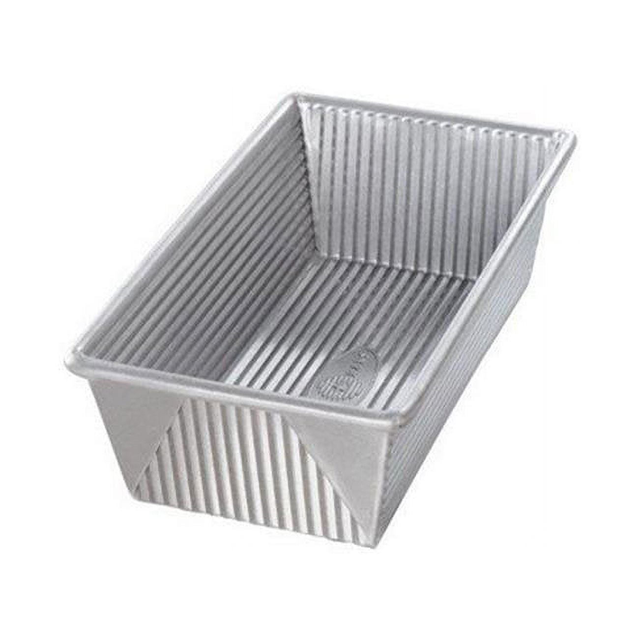 1.25 lb Silver Aluminized Steel Non-Stick Loaf Pan