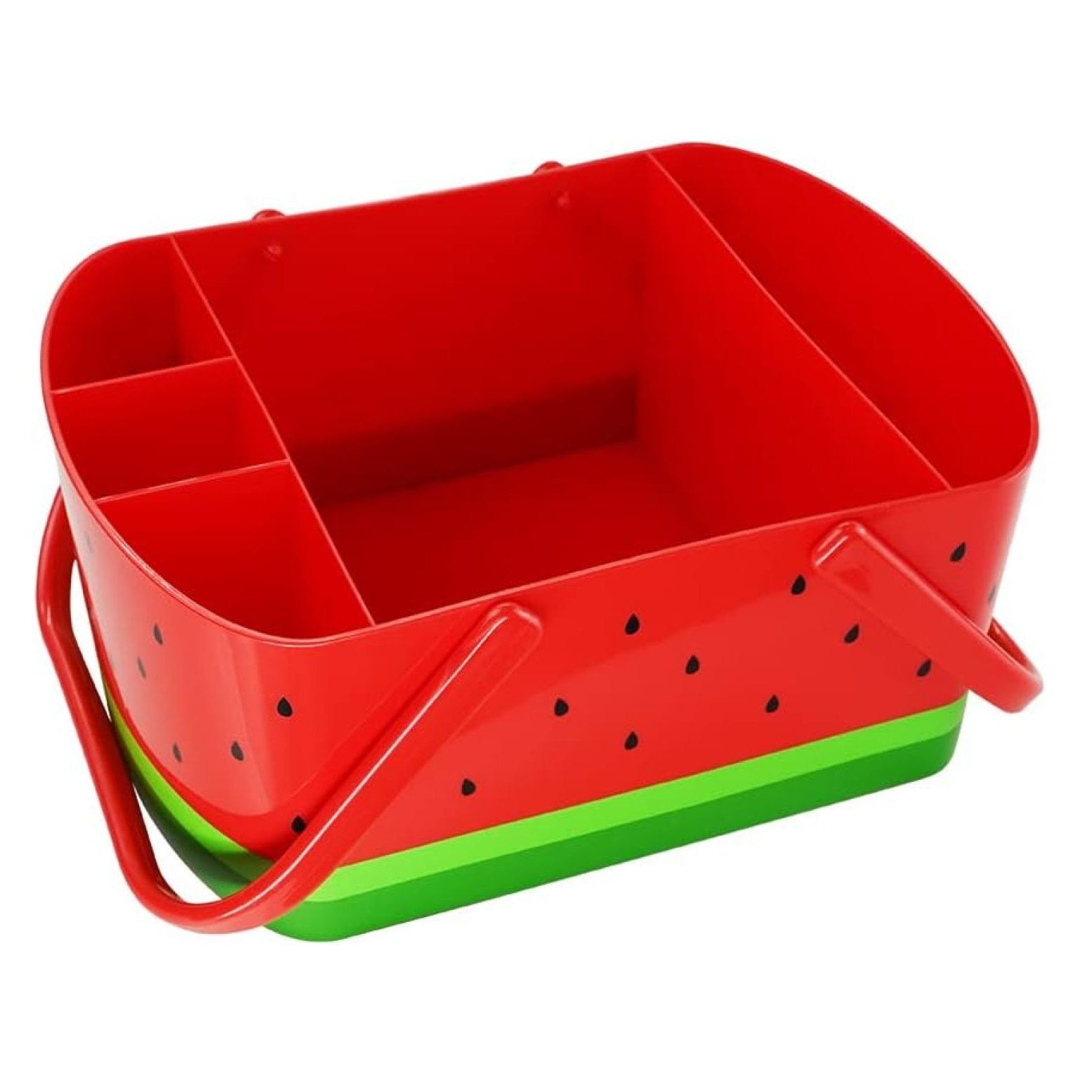 Red and Green Watermelon BBQ Utensil Caddy with Handles