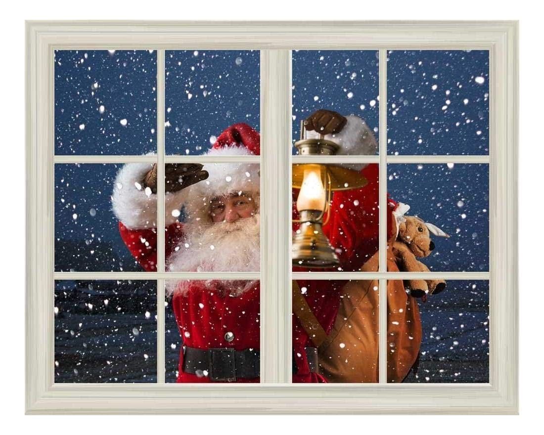 Santa Claus Christmas Eve Self-Adhesive Wall Mural