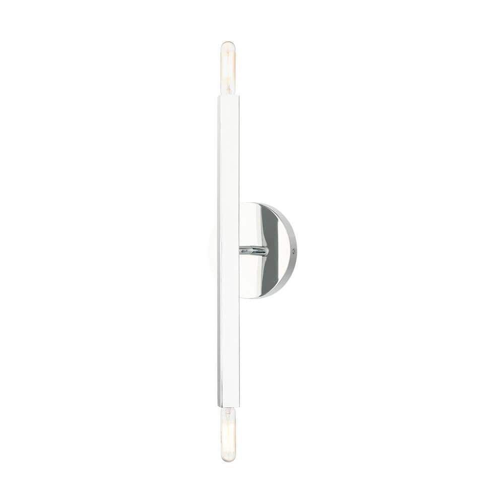 Monaco Collection Polished Chrome 2-Light ADA Compliant Sconce