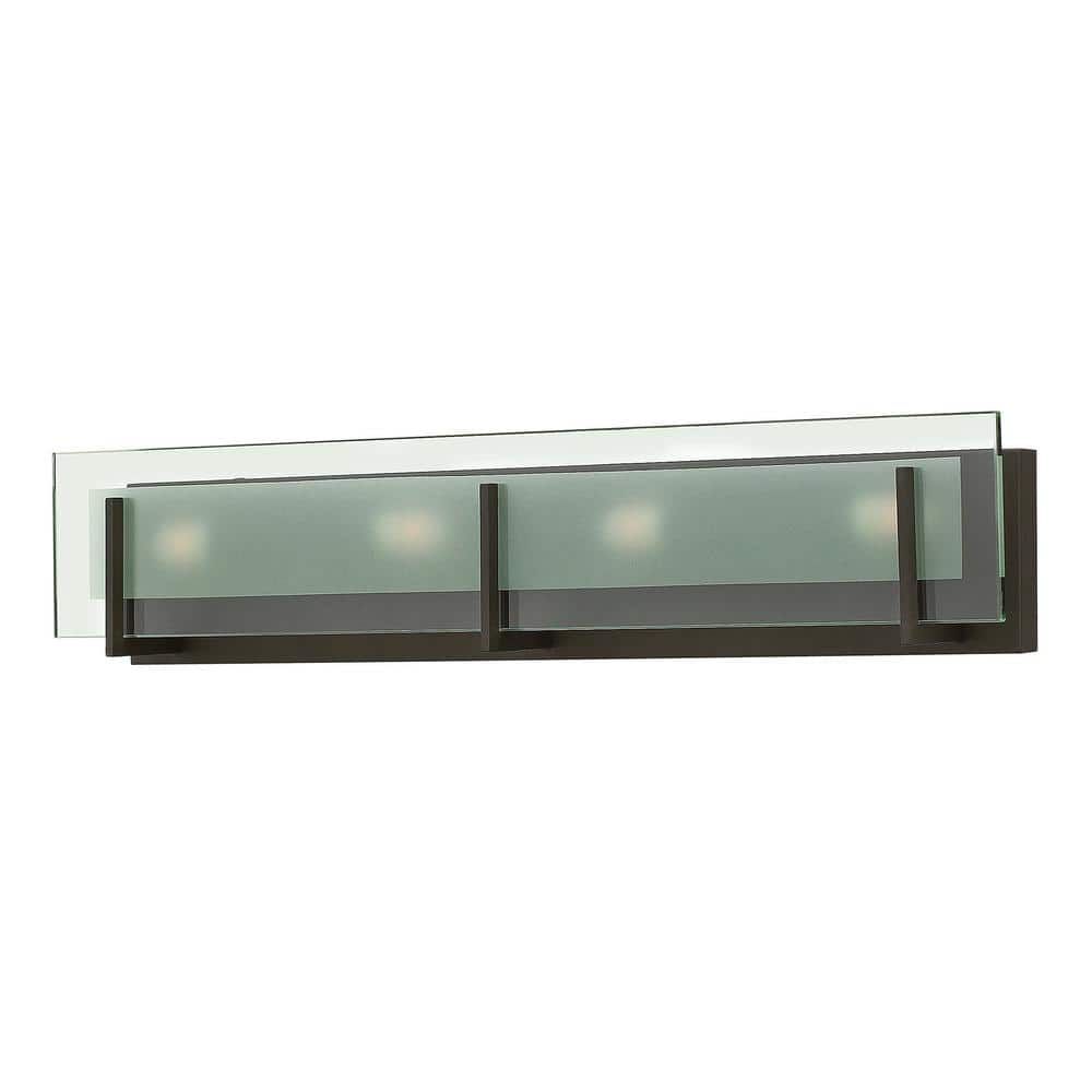 Latitude Oil Rubbed Bronze 4-Light Outdoor Vanity Fixture