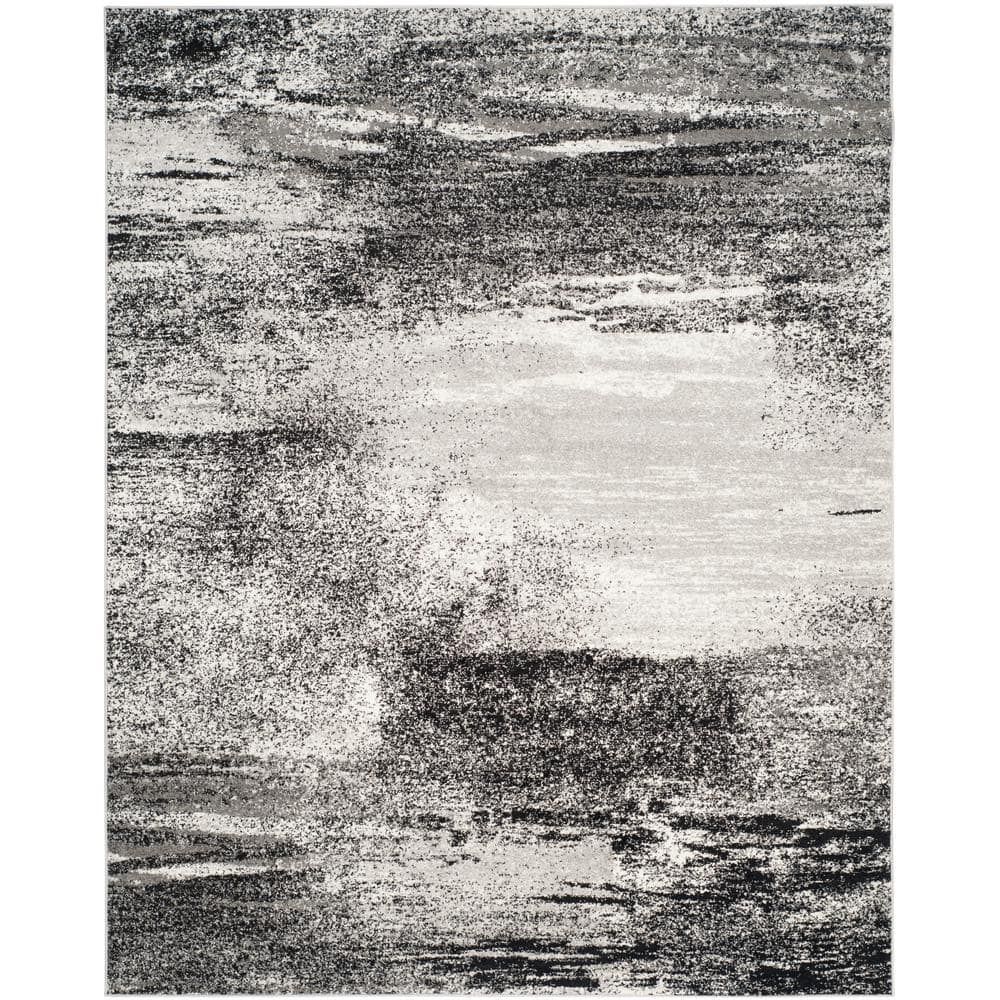 Adirondack Silver and Multi 12' x 18' Modern Abstract Area Rug