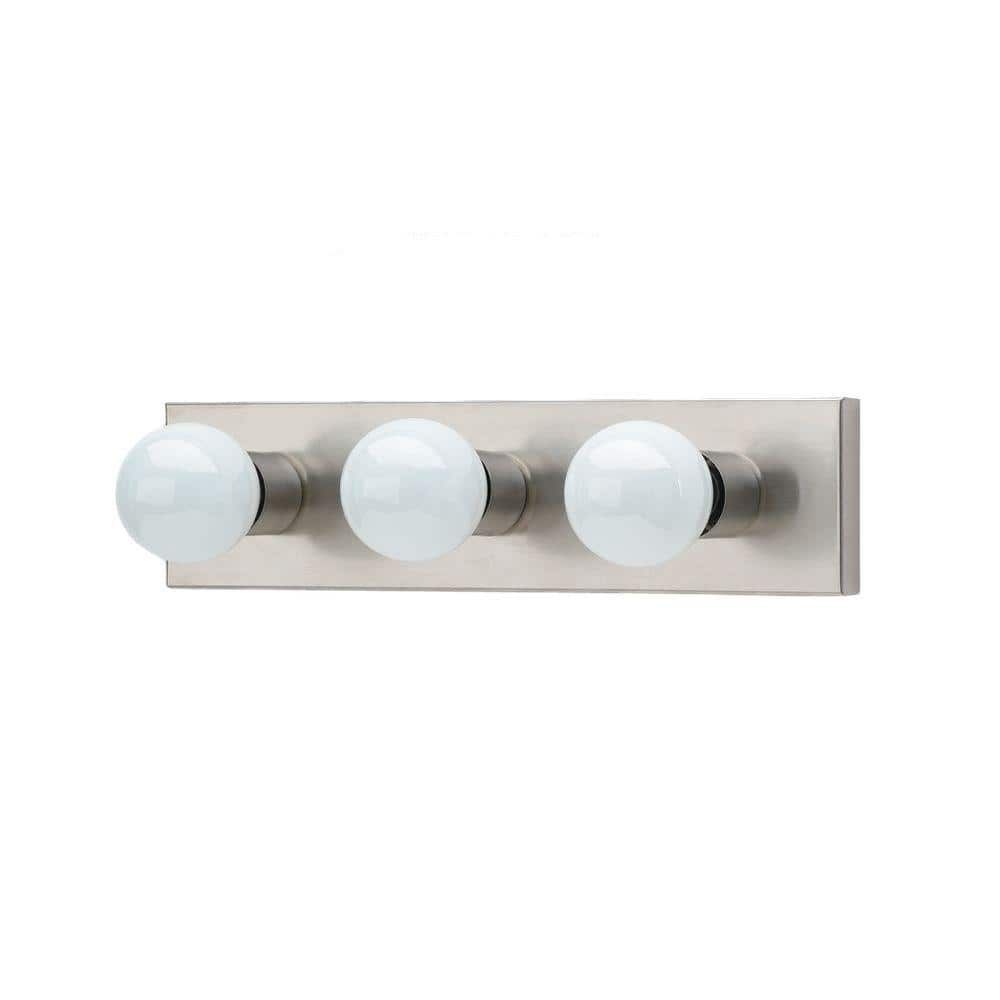 Brushed Stainless Steel 18" 3-Light Vanity Fixture