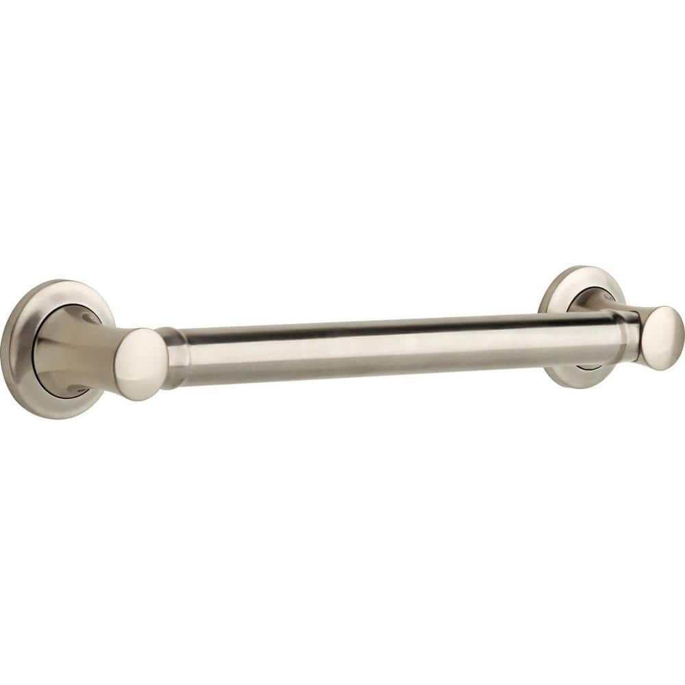 Carlisle 16" Brushed Nickel Stainless Steel Decorative Grab Bar