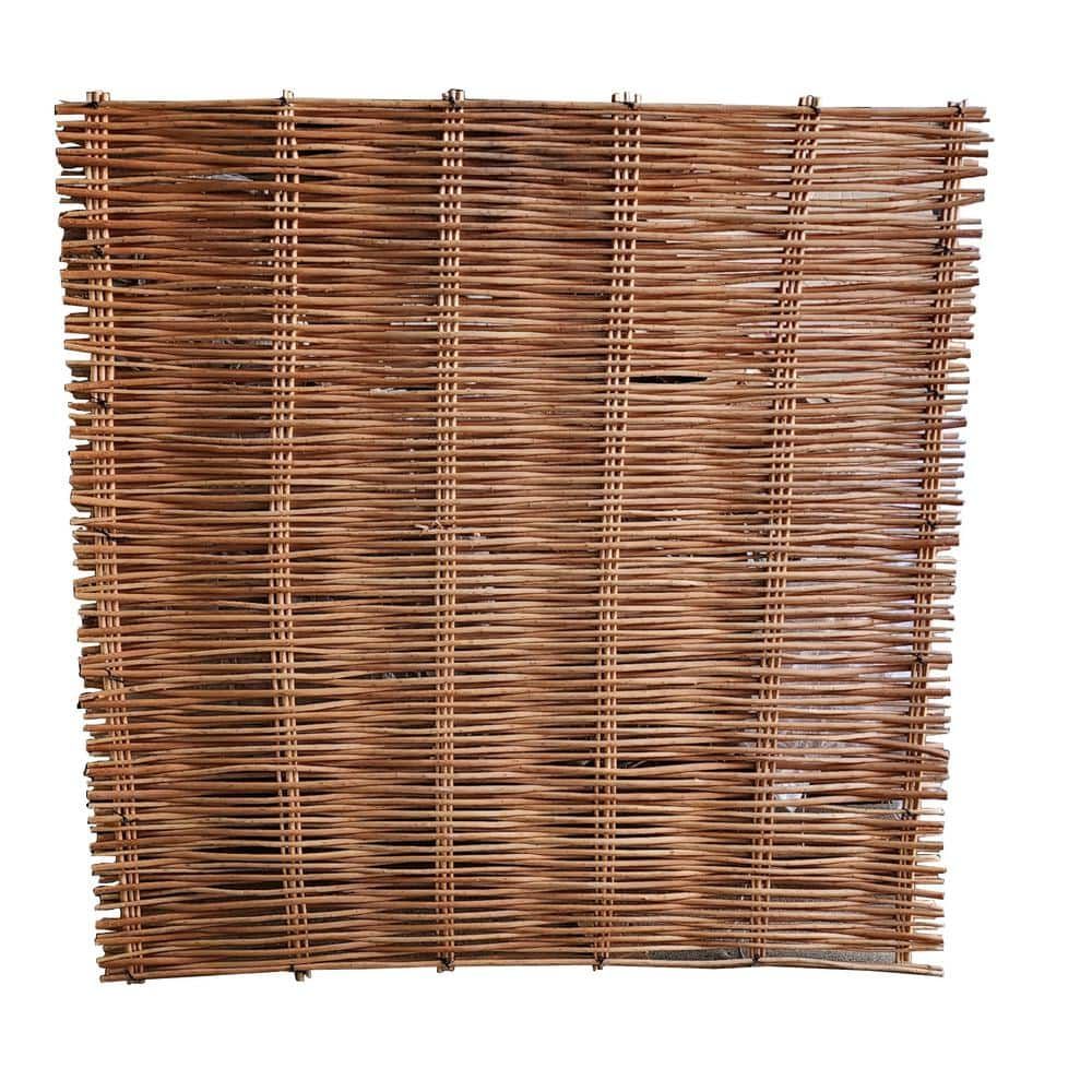 72 in. x 72 in. Caramel Willow Wood Garden Fence Panel