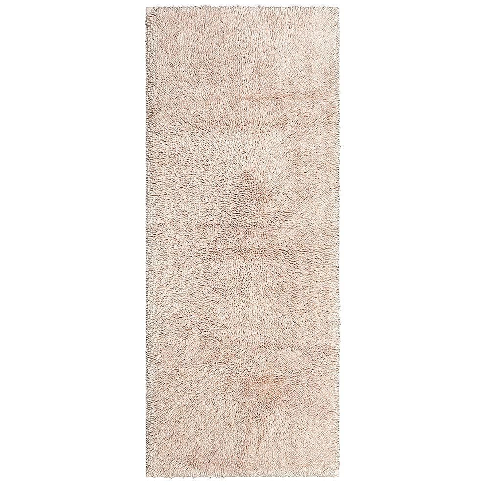 Blush Cotton High-Pile 24" x 60" Bath Rug