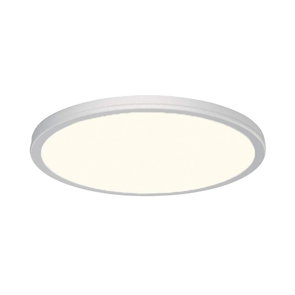 Geos 15" Titanium & Brass Ultra-Thin LED Flush Mount, Energy Star