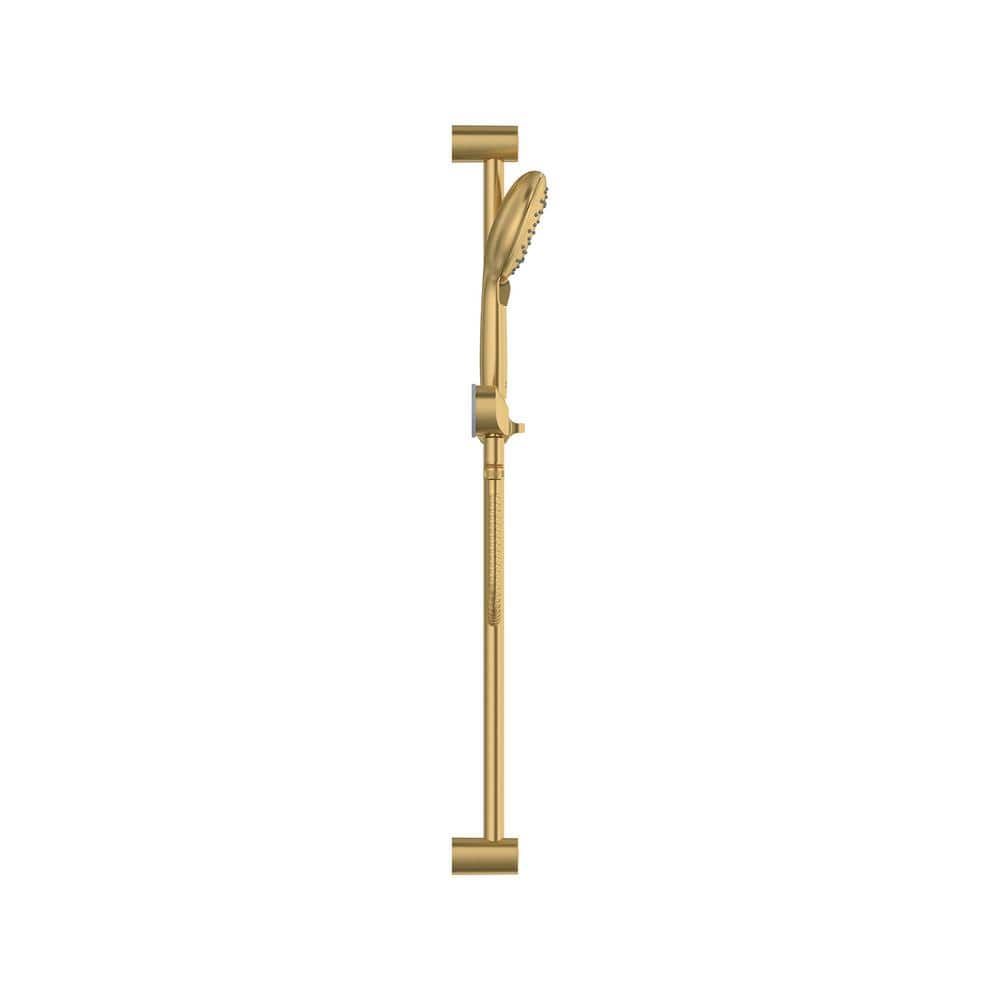 Gold Adjustable Handheld Shower Kit with Slide Bar