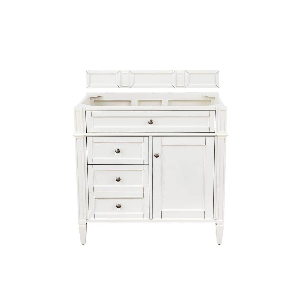 Bright White 36" Single Freestanding Bathroom Vanity Base