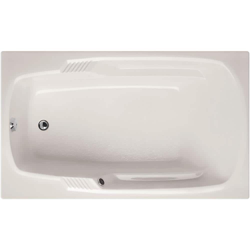 Isabella 72 Inch White Acrylic Drop-in Bathtub with Jets