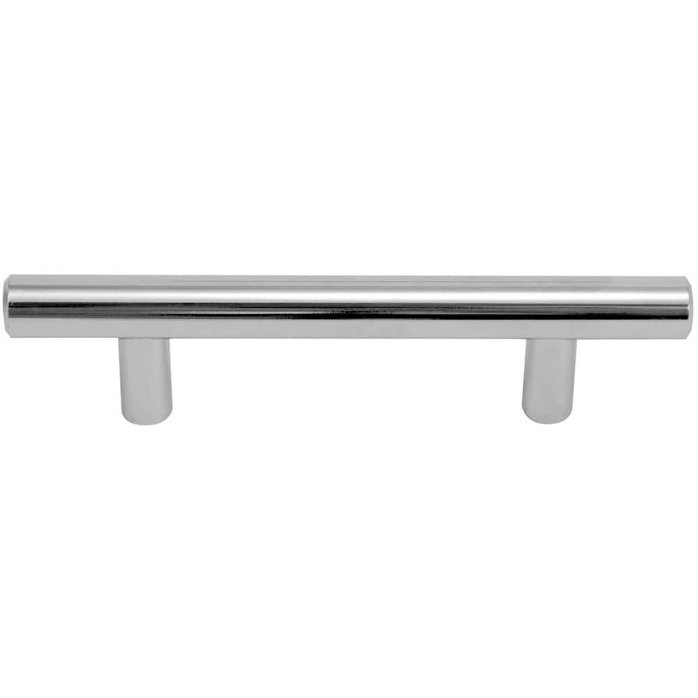 Melrose 6-Inch Polished Chrome Cylindrical Bar Pull