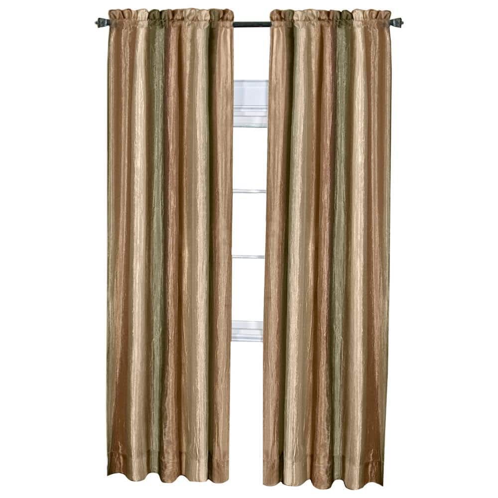 Earth Ombre Light Filtering Semi-Sheer Curtain Panel