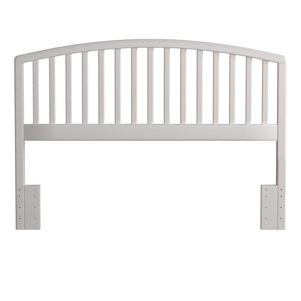 Carolina White Wood Full/Queen Headboard with Arched Design