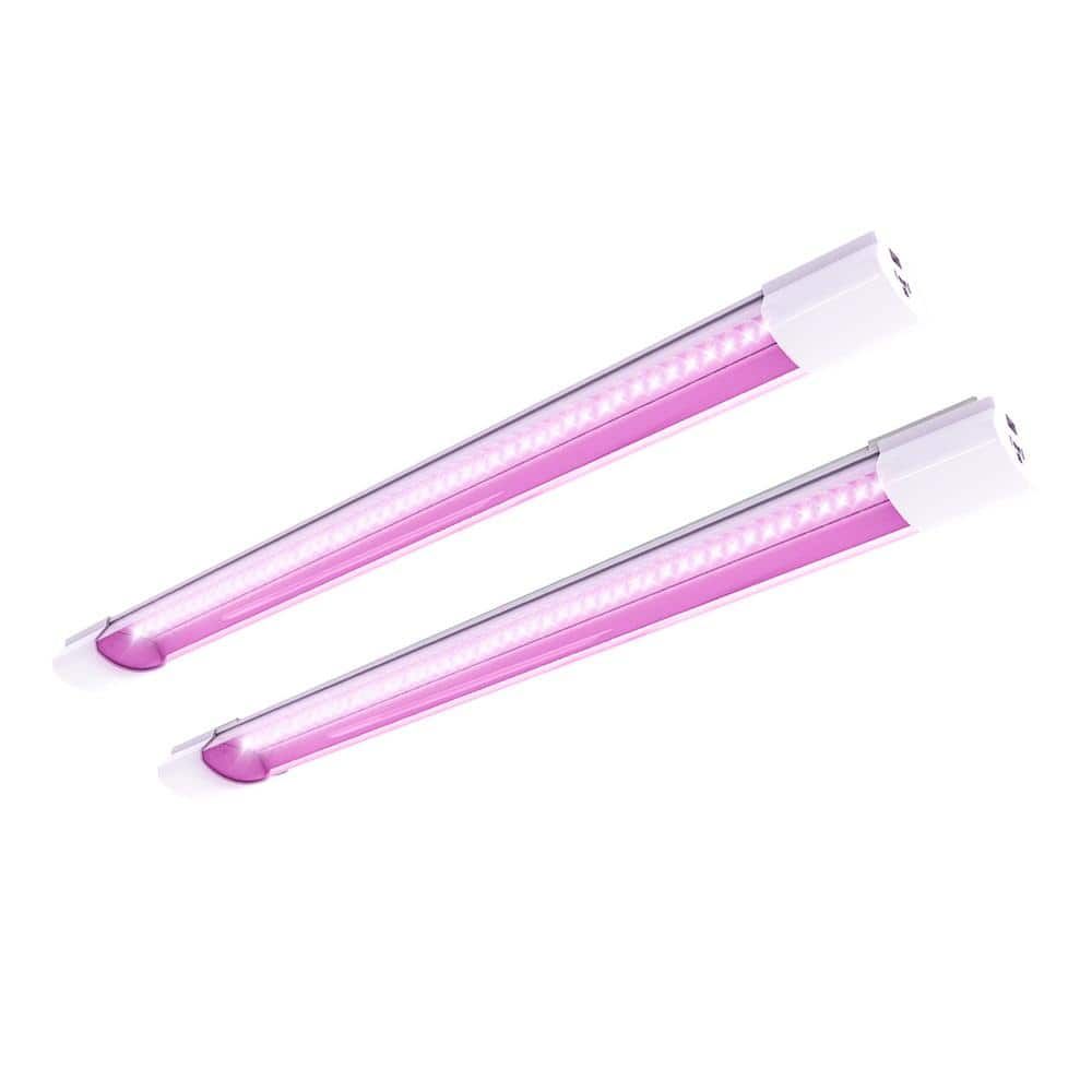 24-Inch White LED Linkable Grow Light 2-Pack