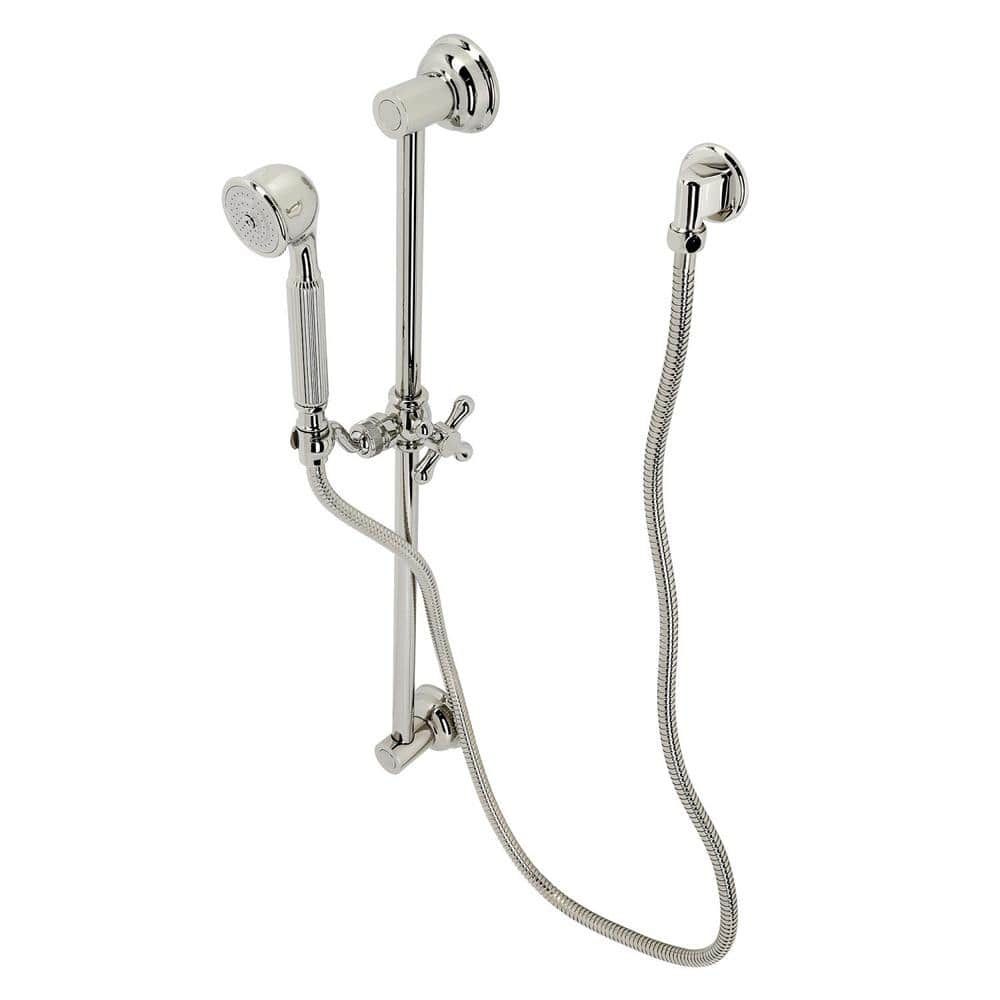 Polished Nickel Adjustable Multi-head Handheld Shower Combo