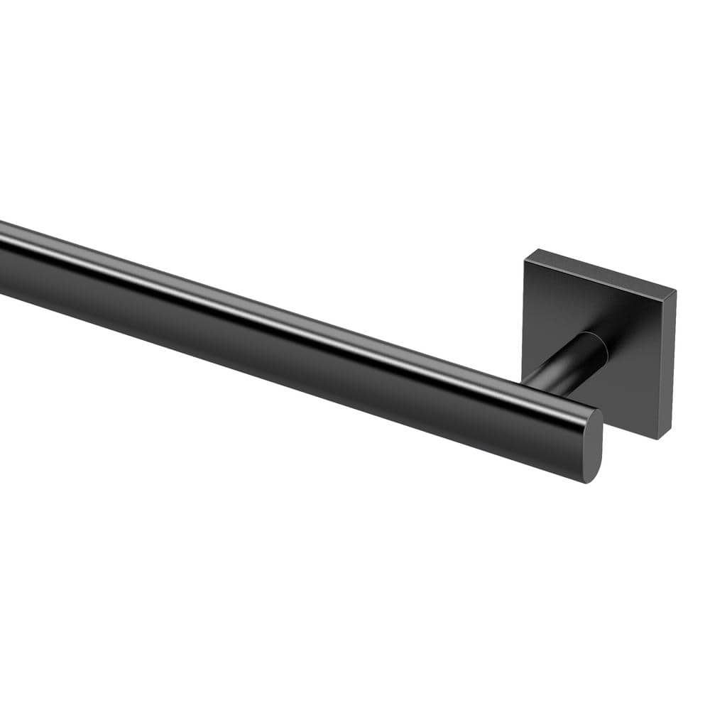 Matte Black 32-Inch Wall Mounted Towel Bar