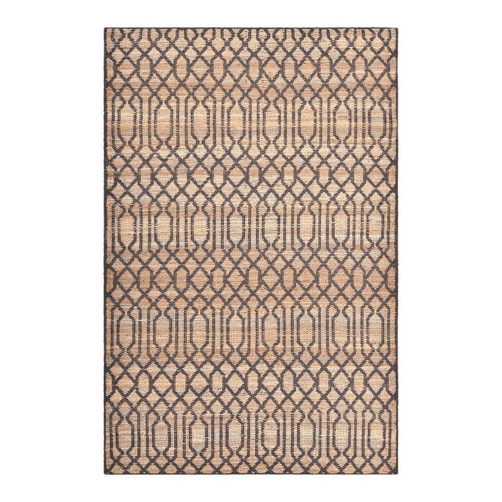 Sophie Transitional Handmade Cotton Area Rug, Brown 60"x36"