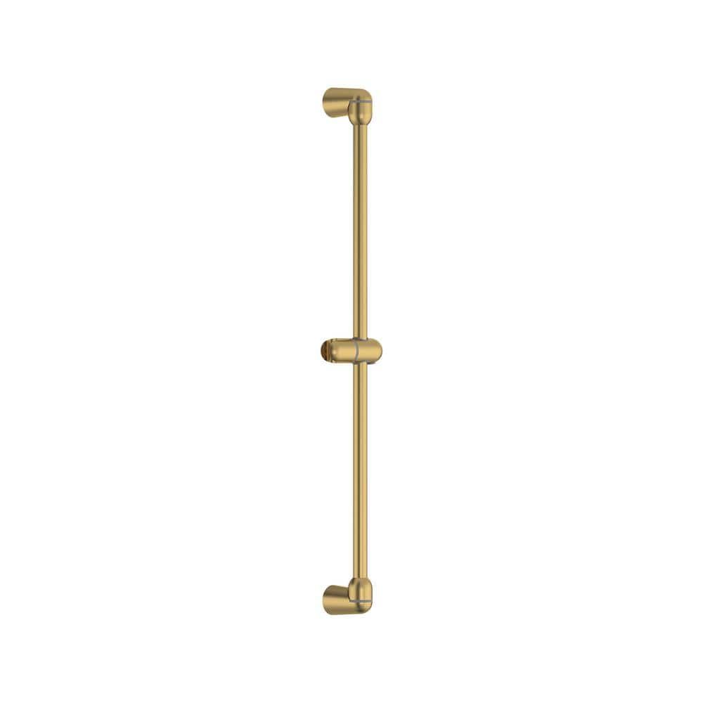 Adjustable 36-Inch Gold Stainless Steel Shower Slide Bar