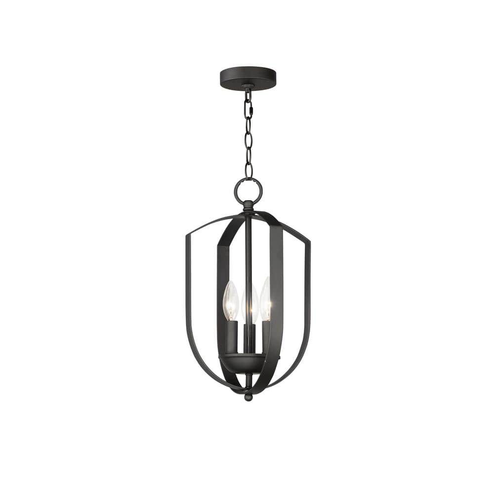 Provident Black Metal 3-Light Chandelier