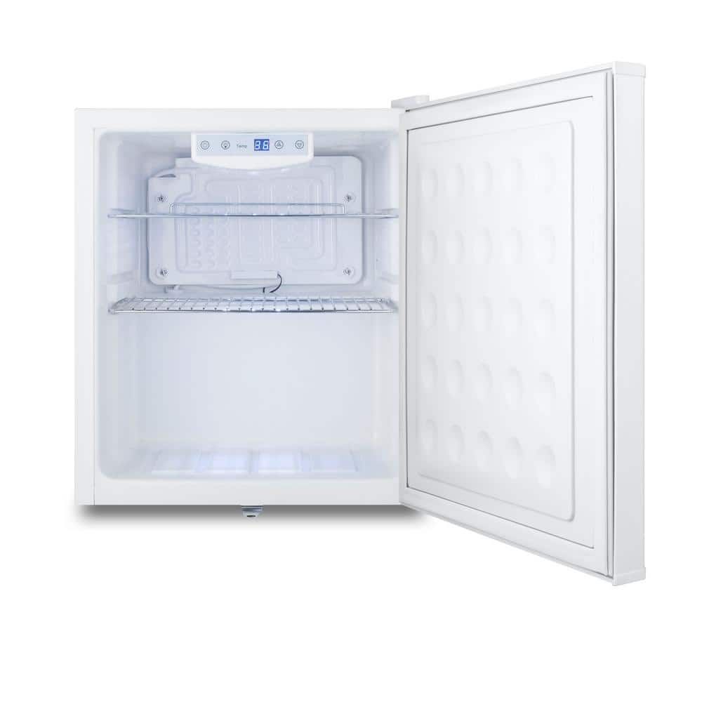 17" White Commercial Mini Refrigerator with Digital Thermostat